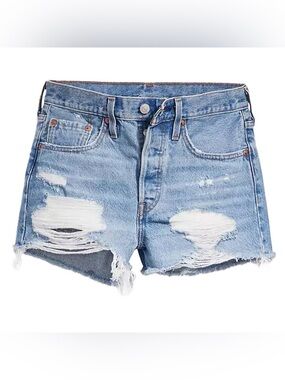 Levi's 501 Distressed Denim Cutoff Shorts